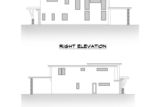 Exterior - Other Elevation 1 for Contemporary House Plan #1066-104 - 5 bed, 5.5 bath
