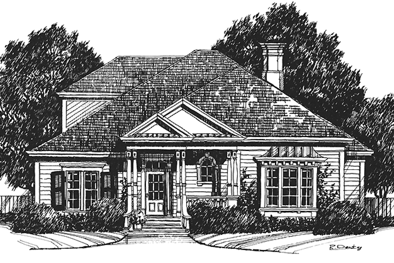 House Blueprint - Victorian Exterior - Front Elevation Plan #429-157