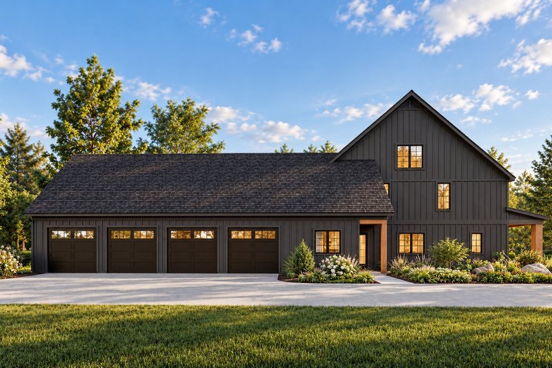 Dream House Plan - Exterior - Other Elevation for Farmhouse House Plan #932-1461 - 5 bed, 5.5 bath
