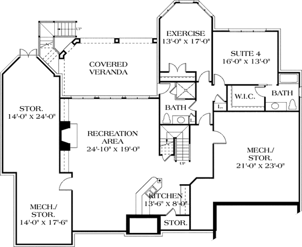 House Plan Design - Country Floor Plan - Upper Floor Plan #453-438