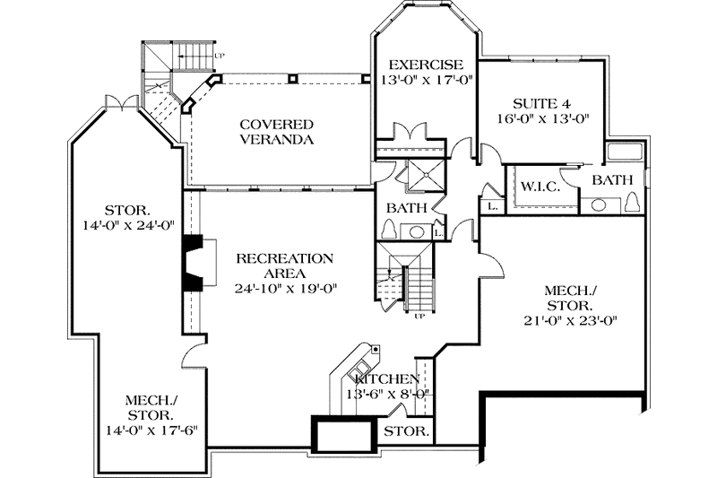 Home Plan - Floor Plan - Upper Floor for Country House Plan #453-438 - 4 bed, 4.5 bath