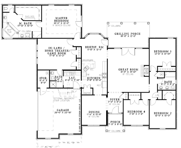 House Design - Classical Floor Plan - Main Floor Plan #17-2770