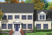Colonial Style House Plan - 3 Beds 2.5 Baths 2070 Sq/Ft Plan #1053-18 Exterior 