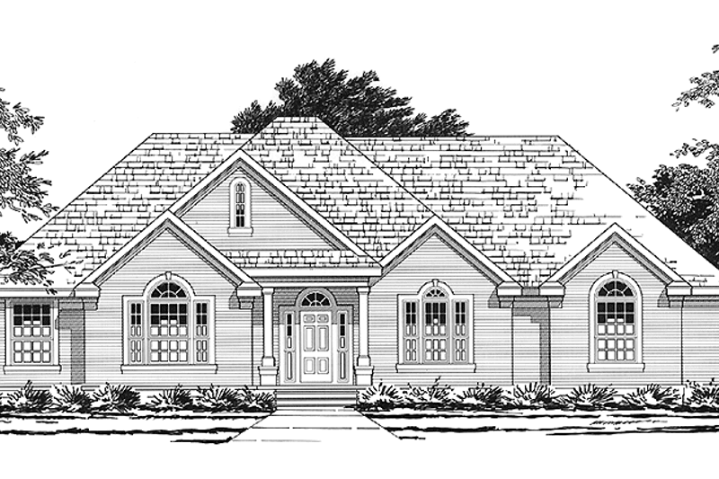 Home Plan - Country Exterior - Front Elevation Plan #472-374