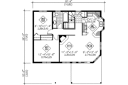 Cottage Style House Plan - 2 Beds 1 Baths 886 Sq/Ft Plan #25-1108 