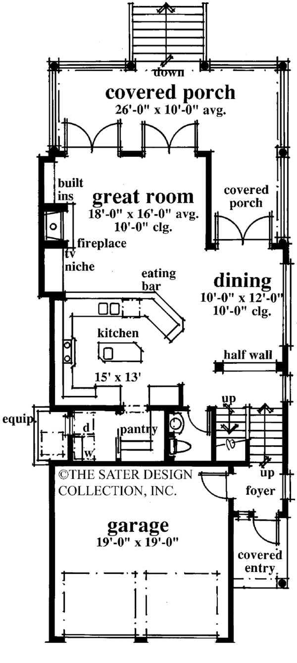 Home Plan - Country Floor Plan - Main Floor Plan #930-81
