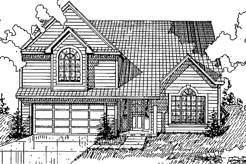 House Design - Country Exterior - Front Elevation Plan #405-232
