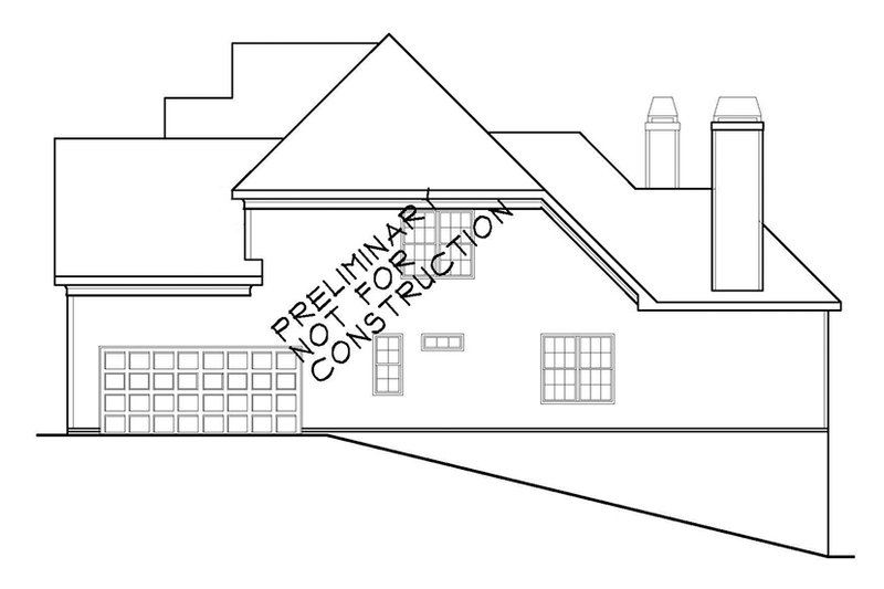 House Blueprint - Exterior - Other Elevation for Colonial House Plan #927-586 - 4 bed, 3 bath