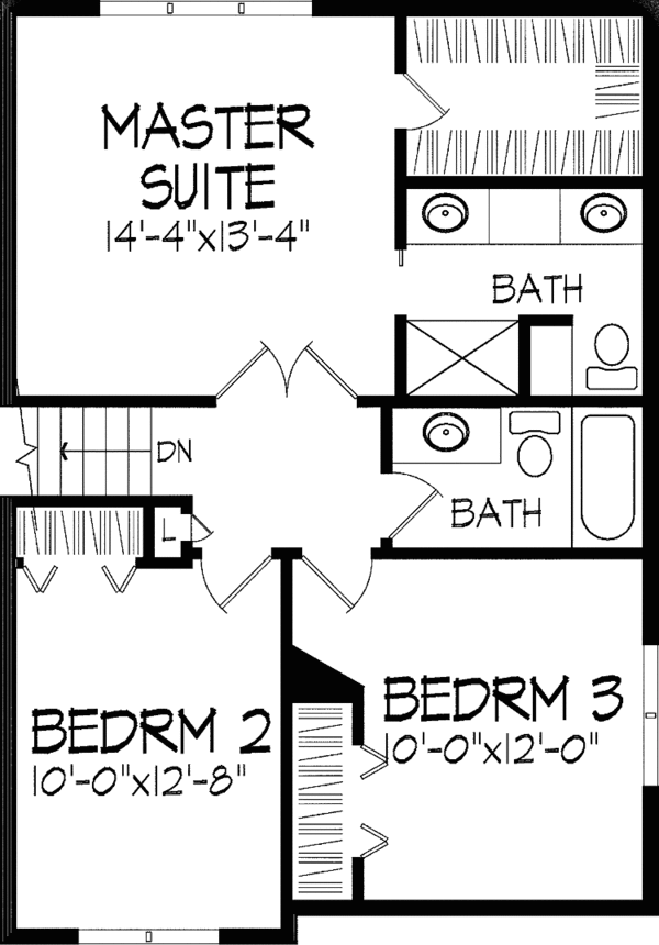 Home Plan - Contemporary Floor Plan - Upper Floor Plan #51-814