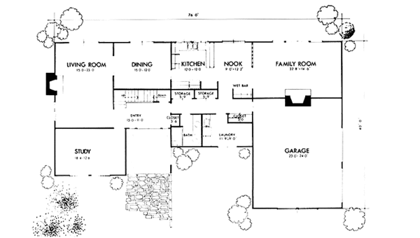 Home Plan - Colonial Floor Plan - Main Floor Plan #320-1269