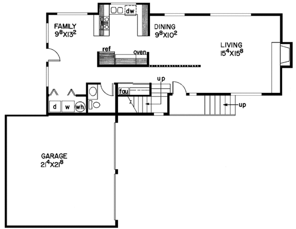 Home Plan - Contemporary Floor Plan - Main Floor Plan #60-864