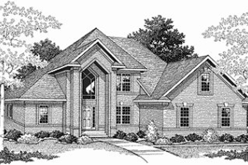 Dream House Plan - Traditional Exterior - Front Elevation Plan #70-413