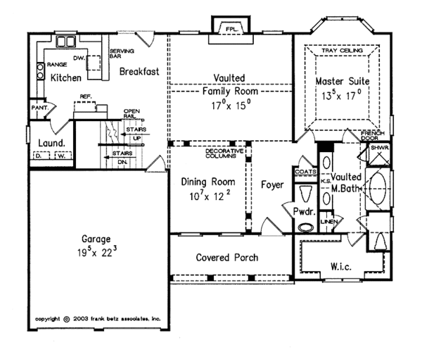 House Plan Design - Craftsman Floor Plan - Main Floor Plan #927-173