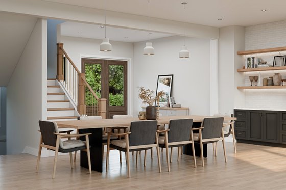 Interior - Dining Room for Farmhouse House Plan #1089-71 - 4 bed, 3.5 bath