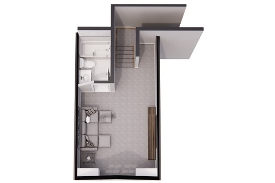 Floor Plan - Upper Floor 1 for Farmhouse House Plan #51-1218 - 3 bed, 2.5 bath