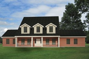 Colonial Exterior - Front Elevation Plan #1061-2