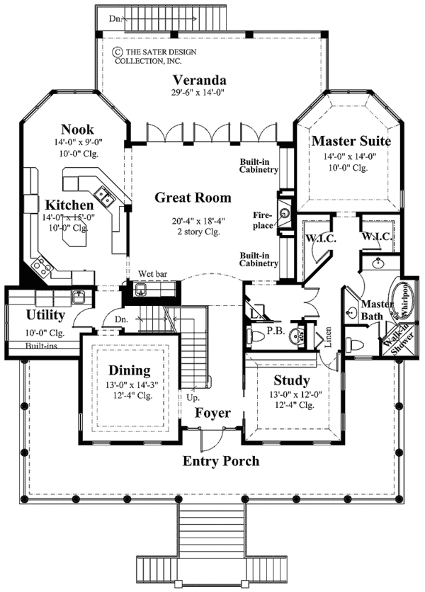 Home Plan - Country Floor Plan - Main Floor Plan #930-142