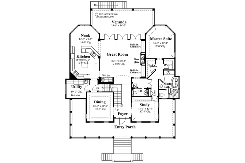 Home Plan - Floor Plan - Main Floor for Country House Plan #930-142 - 3 bed, 3.5 bath
