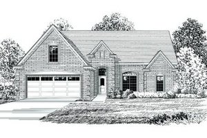 Exterior - Front Elevation for Traditional House Plan #424-130 - 3 bed, 2 bath