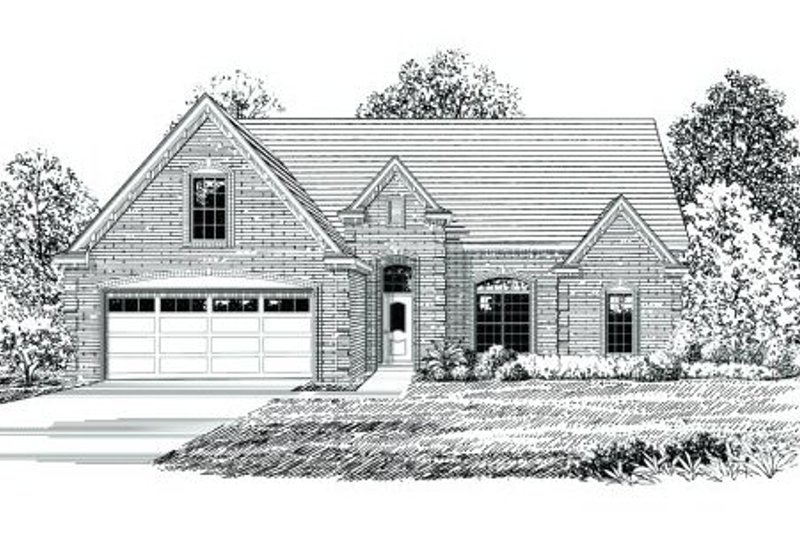 Exterior - Front Elevation 2 for Traditional House Plan #424-130 - 3 bed, 2 bath