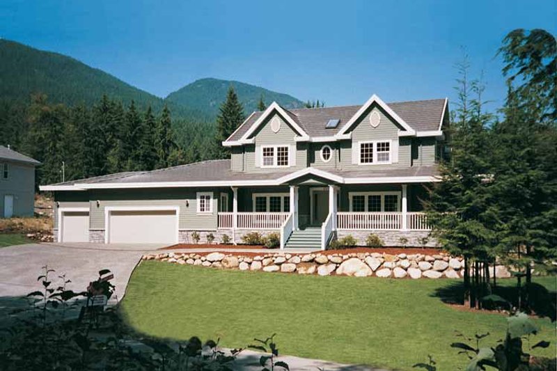 Architectural House Design - Victorian Exterior - Front Elevation Plan #47-945