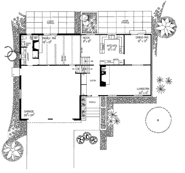 House Plan Design - Tudor Floor Plan - Main Floor Plan #72-670