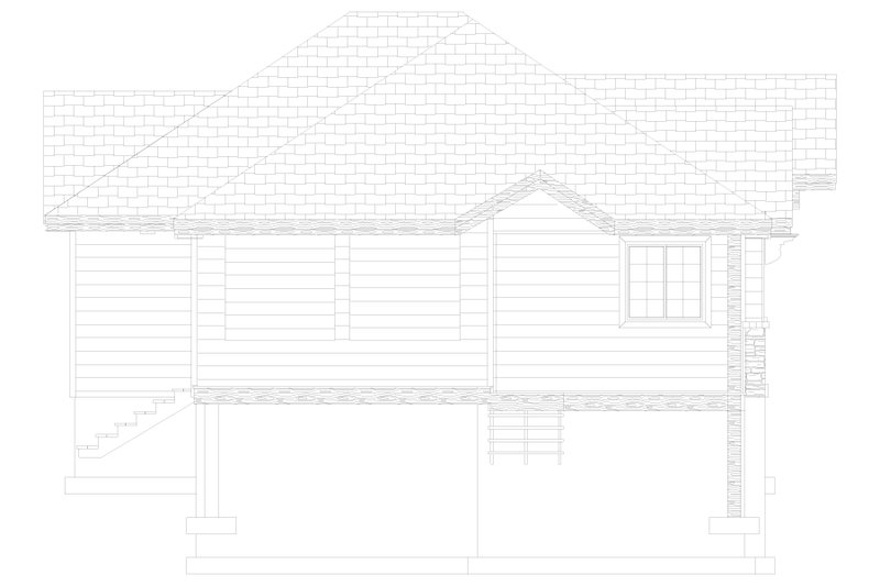 Dream House Plan - Exterior - Other Elevation 1 for Ranch House Plan #1060-464 - 1 bed, 1.5 bath