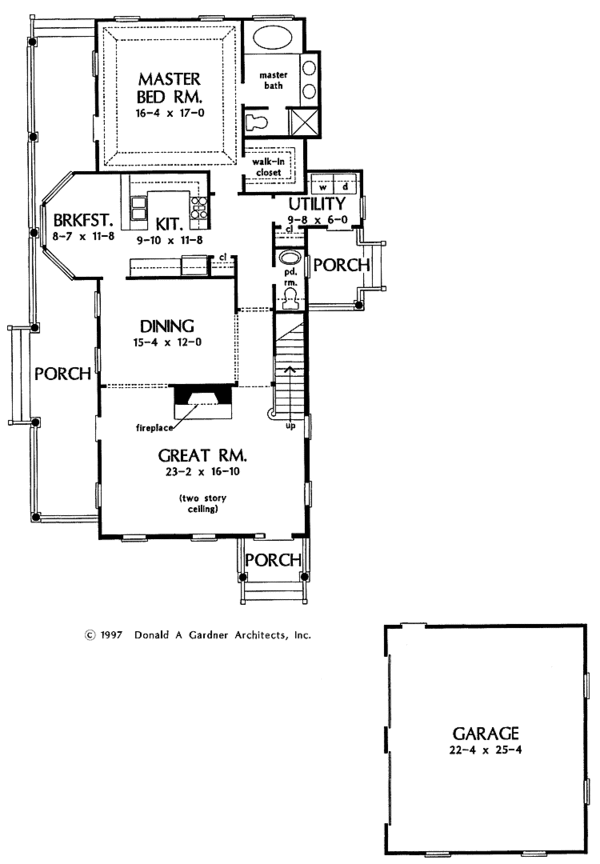 House Plan Design - Classical Floor Plan - Main Floor Plan #929-285