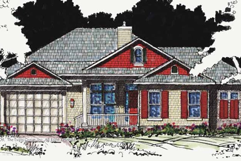 Home Plan - Country Exterior - Front Elevation Plan #1007-20