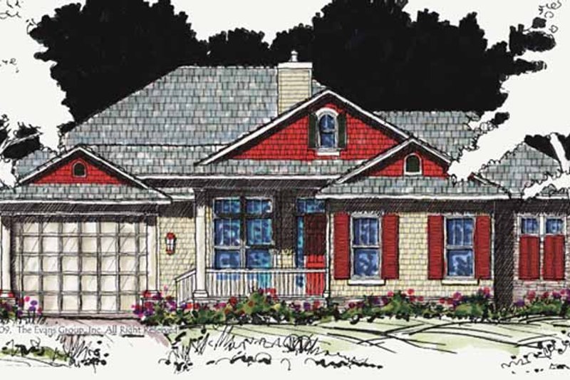 Dream House Plan - Country Exterior - Front Elevation Plan #1007-20