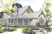 Country Style House Plan - 2 Beds 2 Baths 1065 Sq/Ft Plan #140-165 