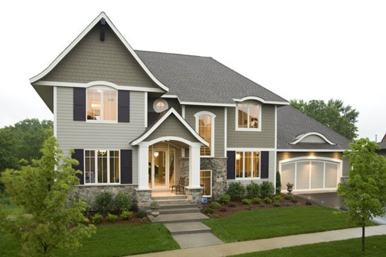 Exterior - Other Elevation for Traditional House Plan #56-605 - 4 bed, 4.5 bath