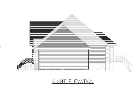 Exterior - Other Elevation 1 for European House Plan #138-160 - 3 bed, 1 bath
