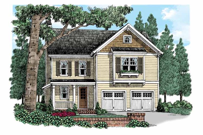 Architectural House Design - Traditional Exterior - Front Elevation Plan #927-523