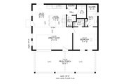 Craftsman Style House Plan - 1 Beds 1.5 Baths 912 Sq/Ft Plan #932-547 