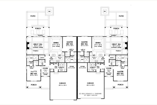 Dream House Plan - Farmhouse Floor Plan - Main Floor Plan #929-1189