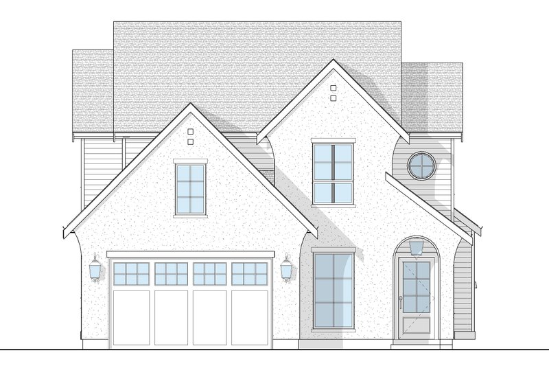 Home Plan - Exterior - Front Elevation 5 for European House Plan #1114-28 - 3 bed, 2.5 bath