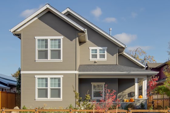 Exterior - Front Elevation 3 for Traditional House Plan #124-977 - 3 bed, 4 bath
