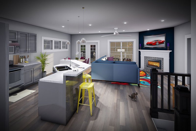 House Design - Interior - Kitchen for Craftsman House Plan #70-1513 - 3 bed, 3 bath