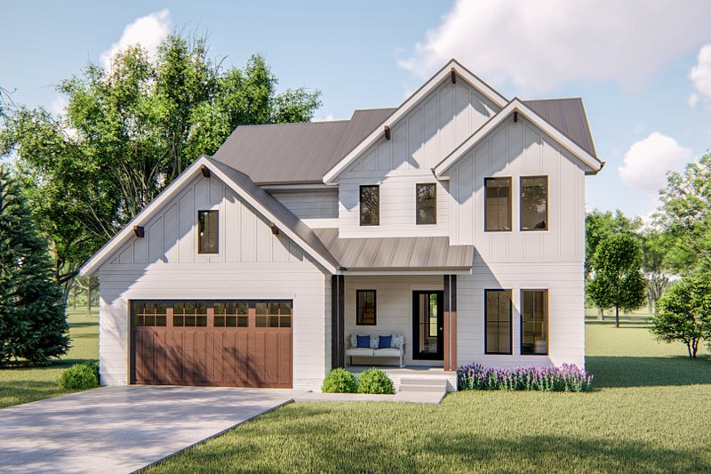 Home Plan - Farmhouse Exterior - Front Elevation Plan #455-282