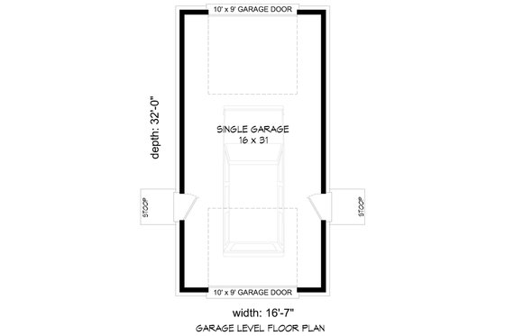 Floor Plan - Main Floor for Country House Plan #932-1157, 0 bath