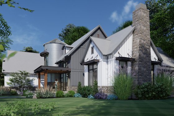 Exterior - Other Elevation 3 for Barndominium House Plan #120-268 - 3 bed, 2.5 bath