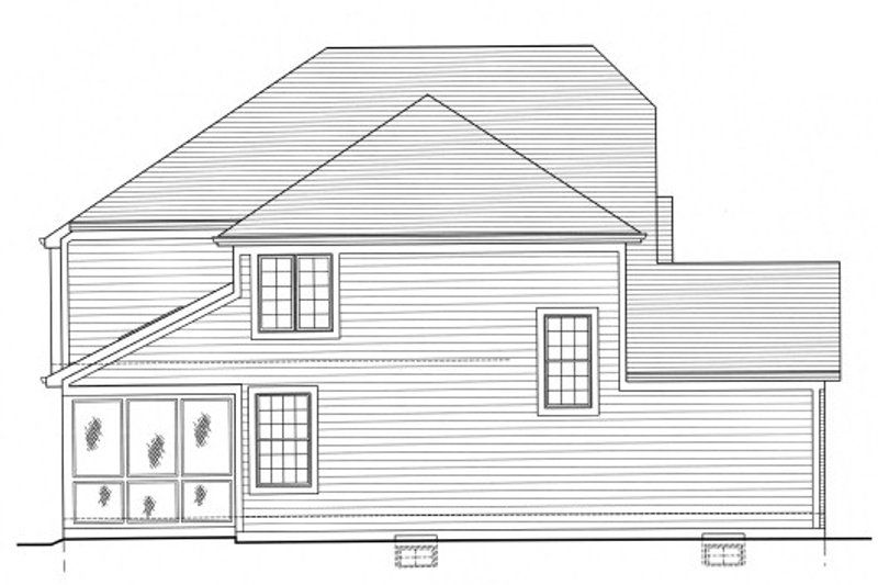 House Blueprint - Exterior - Other Elevation for Cottage House Plan #46-505 - 4 bed, 2.5 bath