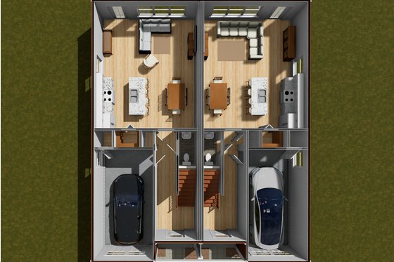 Floor Plan - Main Floor for Cottage House Plan #513-2278 - 3 bed, 2.5 bath