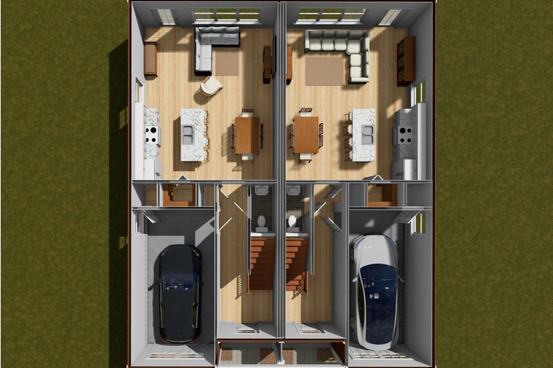 Architectural House Design - Floor Plan - Main Floor for Cottage House Plan #513-2278 - 3 bed, 2.5 bath