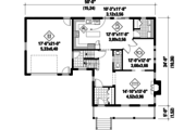 Country Style House Plan - 3 Beds 2 Baths 2216 Sq/Ft Plan #25-4468 