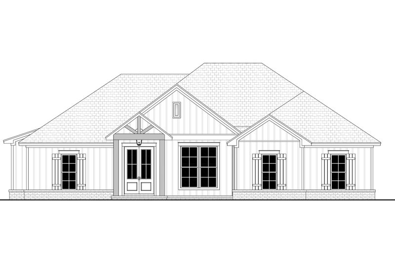 Dream House Plan - Exterior - Front Elevation 3 for Farmhouse House Plan #430-207 - 4 bed, 2 bath
