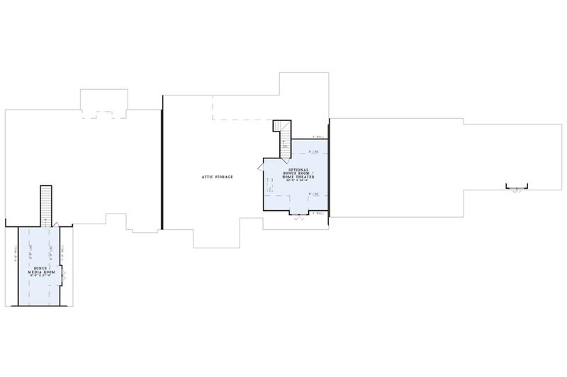 Home Plan - Floor Plan - Upper Floor for Traditional House Plan #17-3292 - 9 bed, 6 bath
