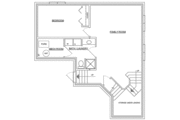 European Style House Plan - 3 Beds 2 Baths 1344 Sq/Ft Plan #409-106 