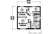 Contemporary Style House Plan - 3 Beds 1 Baths 1152 Sq/Ft Plan #25-4582 